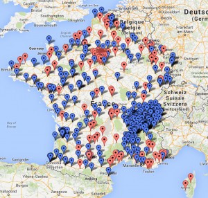 Les 500 villes distribuées par Vibration Clandestine